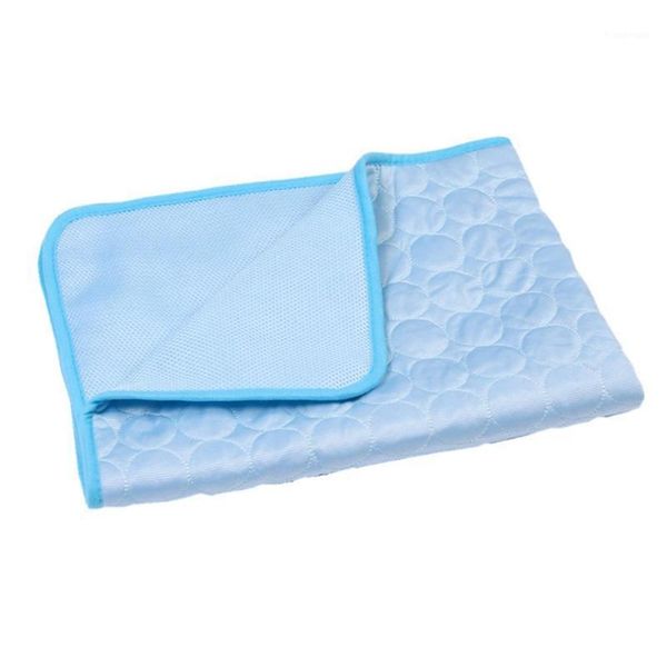 

pet cooling mat self cooling pad pressure activated comfort cooler non-toxic gel mat for dogs cats for outdoor bed1