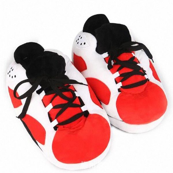 

women's winter stripe plush slippers women's/man fur furry slides ladies/male house stuffed snug sneaker  35-43 #sa6u, Black