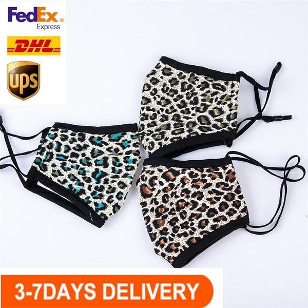 

women outdoor sports stock, leopard mouth masks breathable cotton us designer fy0071 face masks anti cover dust cloth mas cycling mouth owud