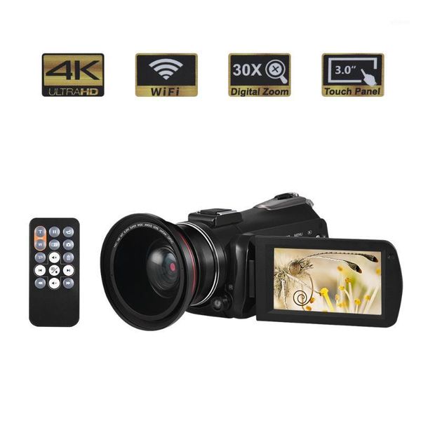 

andoer 4k digital video camera camcorder portable dv recorder with 30x zoom wifi connection ir night vision 3.0" lcd touchscreen1