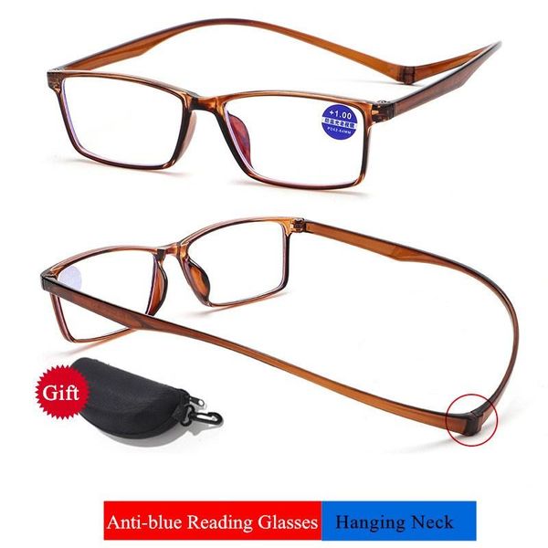 

ultralight magnet hanging neck reading glasses magnifier women men presbyopia spectacles +1.0~+4.0, Black
