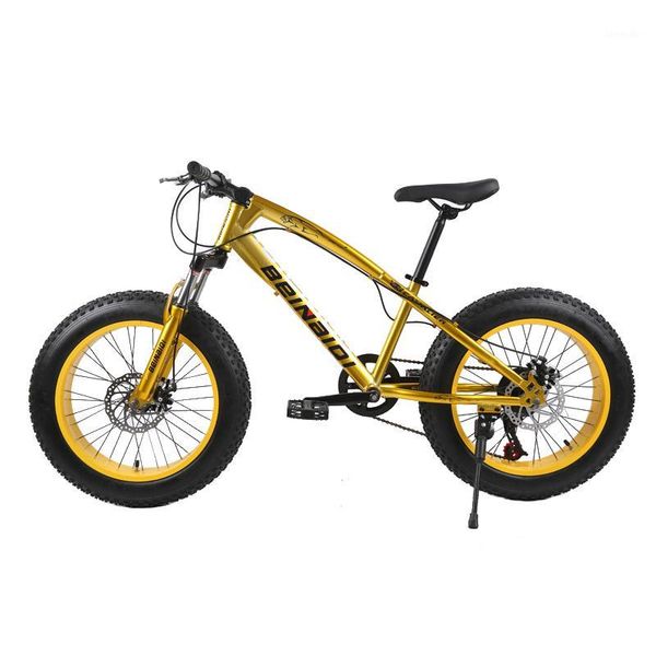 

bikes 20 inch fat bike 4.0 tire bicycle children beach snow 7/21/24/27 speed mountain for kid dual disc brake1