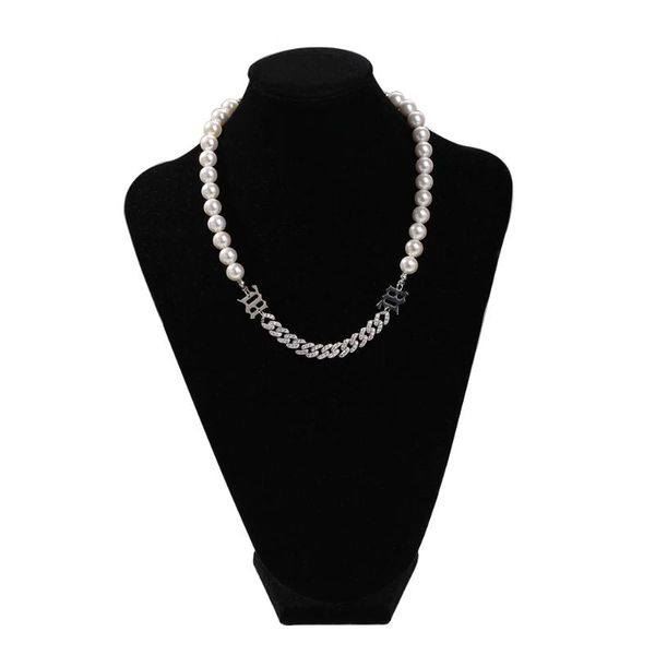 

chains pearl chain concatenation choker temperament bundy short necklace, Silver