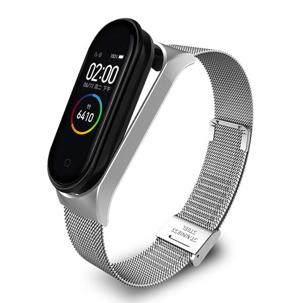 

fashion metal strap for xiaomi mi band 3 4 wrist strap men women straps bracelets stainless steel wristband for miband 3 4 jlleld mxyard