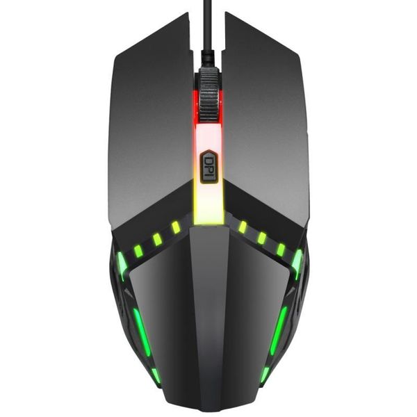 

s200 wired driver-mouse rgb colorful luminous gaming mouse 4d ergonomic design for office graphics gamers