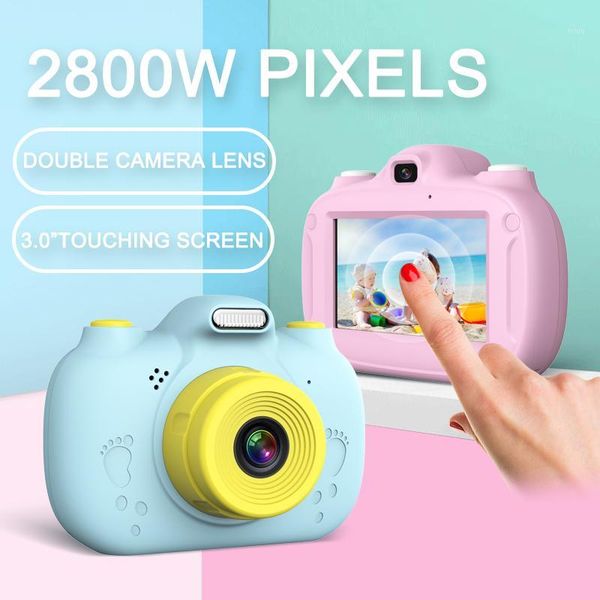 

cute digital camera fotograficas toys for kids 3 inch hd screen rechargable pgraphy baby child birthday gift p camera1