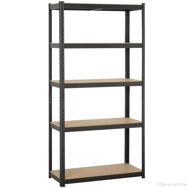 

heavy duty 71"h shelf garage steel metal storage 5 level adjustable shelves rack