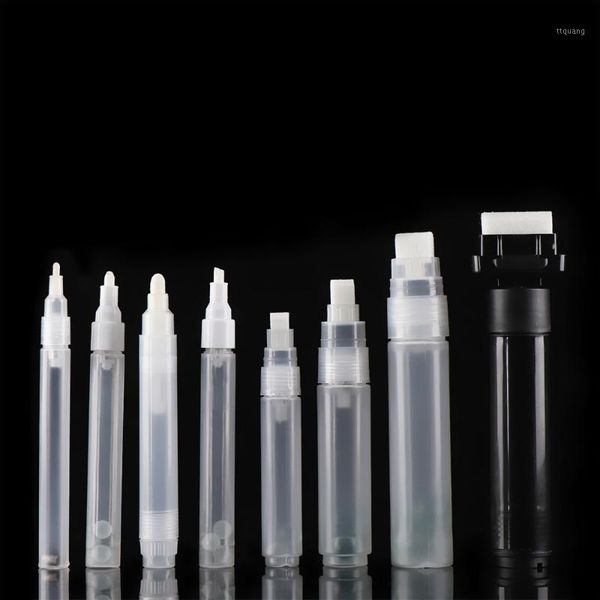 

plastic empty pen rod 3mm 5mm 6.5mm 8mm 10mm refillable ink barrels tube graffiti liquid chalk markers paint pen accessories1, Black;red