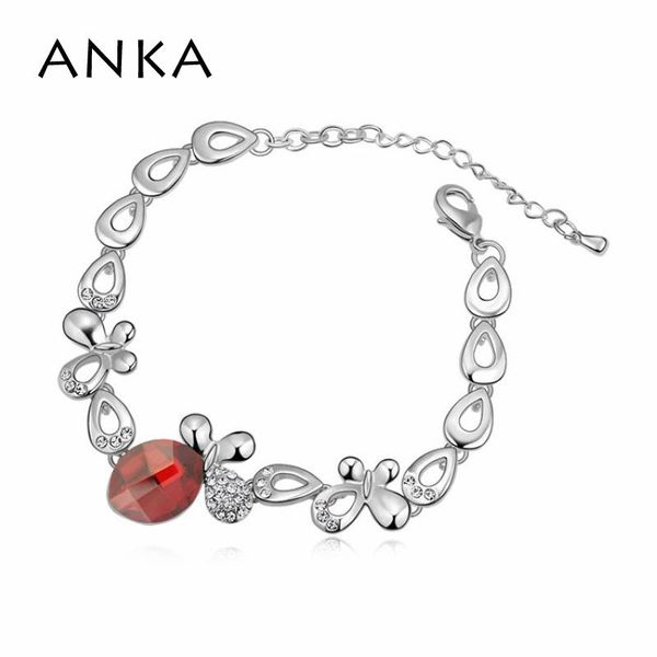 

charm bracelets jewelry limited real plant band 2021 crystal butterfly bracelet crystals from austria #102125, Golden;silver