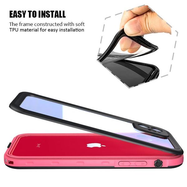 

shelbox waterproof phone case for iphone 11 pro max 360 protector swimming coque cover for iphone se 7 8 plus xr un qylrrs