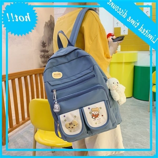 

schoolbag female korean edition high school students' cute large capacity girls' backpack