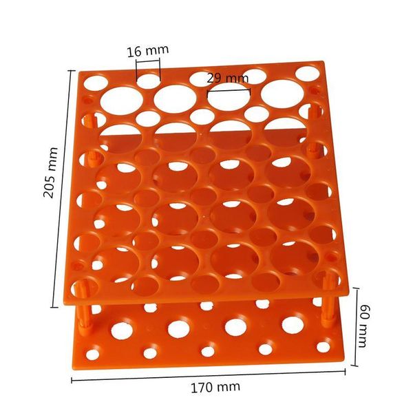 

50 sockets plastic centrifuge tube holder two layers test tubes bracket laboratory analysis suppl bbyvsu