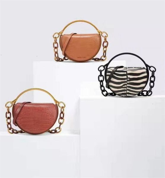 

fashion small bag new trend crocodile pattern arc processing casual shoulder female handbag ing