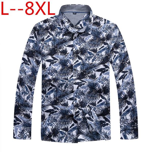 

men's casual shirts 10xl 8xl 6xl 5xl 4xl men shirt long sleeve europe style slim fit cotton floral mens clothes, White;black