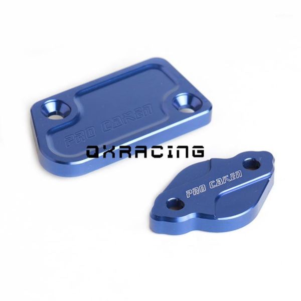 

motorcycle cnc front & rear brake fluid reservoir cover cap for yz125 yz250 yz250f yzf250 yz450f yzf450 yz250fx yz250x1