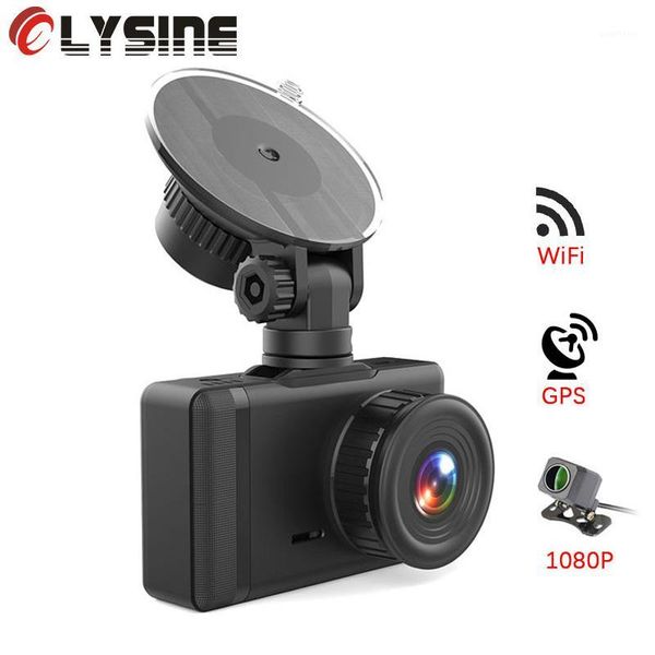 

olysine d61 uhd 4k gps wifi dash cam camera hisilicon chip sony lens drive recorder car dvr video registrator recorder 2.35" ips1