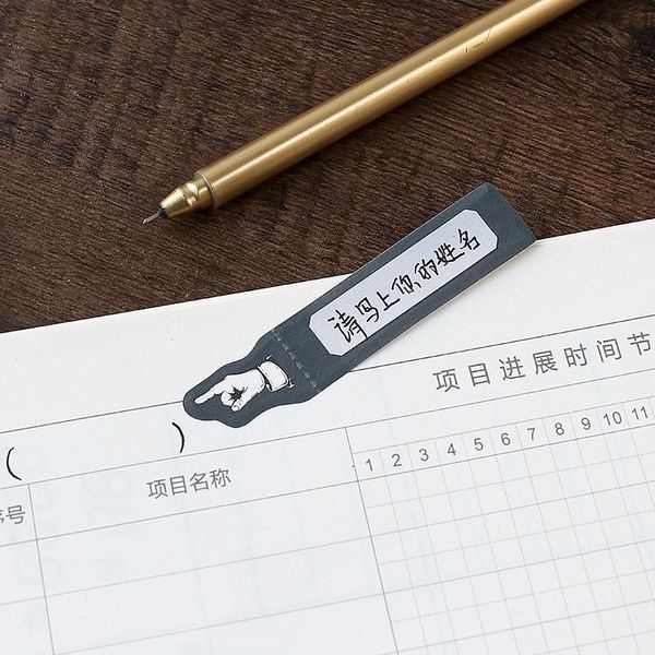 

4 pcs gentleman's tip sticky note finger mark tips memo pad for diary book planner agenda office school supplies fm358 bbysff