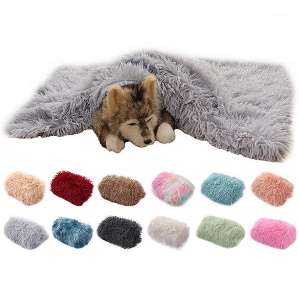 

kennels & pens cute dog bed mats soft fleece footprint flannel warm pet blanket covers mat for small medium dogs cats1