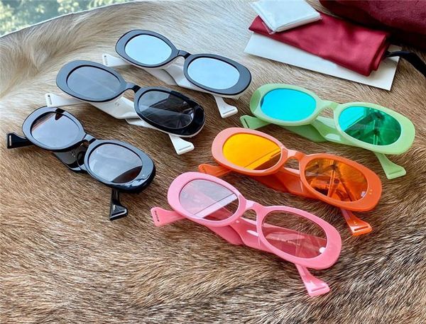 

new fashion woman designer sunglasses 0517 color small frame uv 400 summer outdoor protective glasses avant-garde popular wholesale glasses, White;black