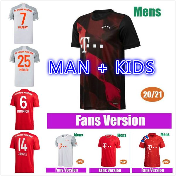 

20 21 lewandowski sane soccer jersey coman hernÃ¡ndez kimmich gnabry davies football shirt men kids kit 2020 2021 humanrace fourth 4th, Black;yellow