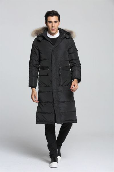 

2021 new long gross with hood winter jackets plus size man duck down black men's jacket wxf165 jqxr