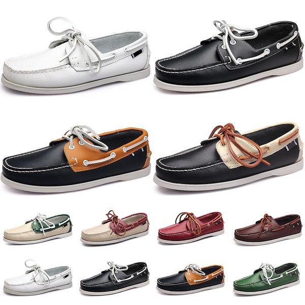 

2021 new men running shoes black white orange red brown navy blue mens fashion trainer sneakers outdoor jogging walking size 40-45