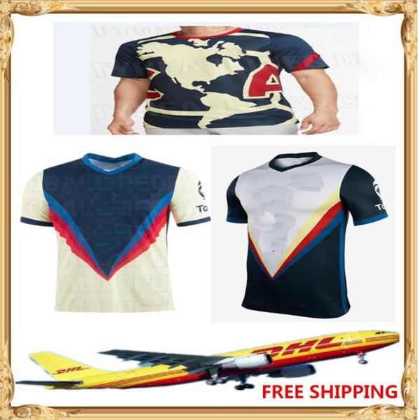 

dhl 20 21 club america soccer jerseys 2020 202 liga mx club america soccer jerseys size can be mixed batch, Black;yellow