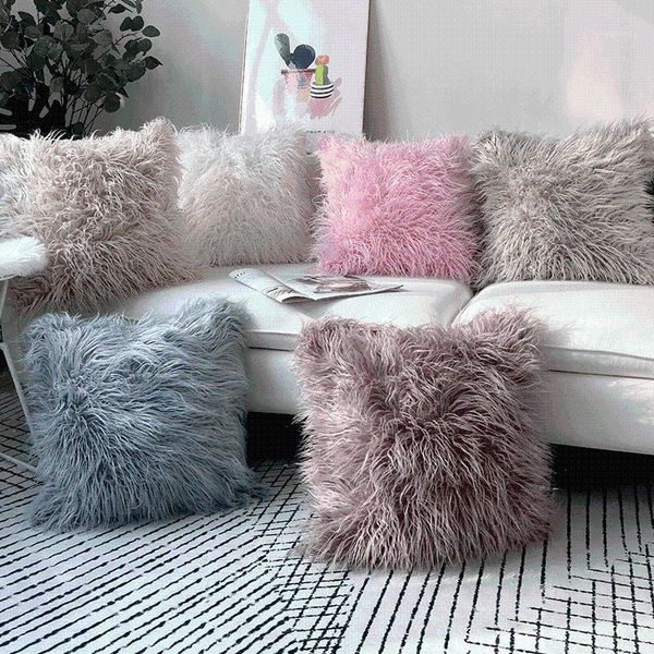

ins nordic plush pillow case with core cushion lovely sofa bedside plush cushion pillow princess1