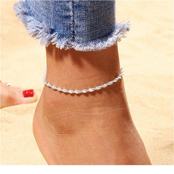 

fine anklet ankle bracelet cheville barefoot sandals foot jewelry leg chain on foot pulsera tobillo f bbyuce, Black