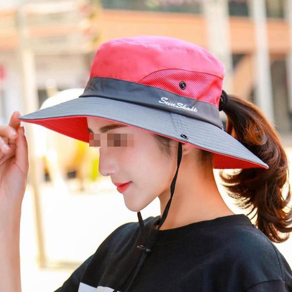 

outdoor sun shade hat girl folding sun protection cap summer sunscreen cycling hiking hats women fashion fisherman caps, Blue;gray