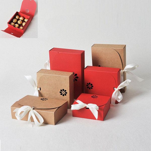 

gift wrap 10pcs chocolate candy biscuit baking packing box handmade diy folding wedding party favor