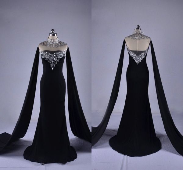 2021 vestidos de noite preta com envoltório prata lantejoulas frisadas no pescoço alto ver embora volta especial ocasião conceito vestido de baile formal vestidos de festa formal