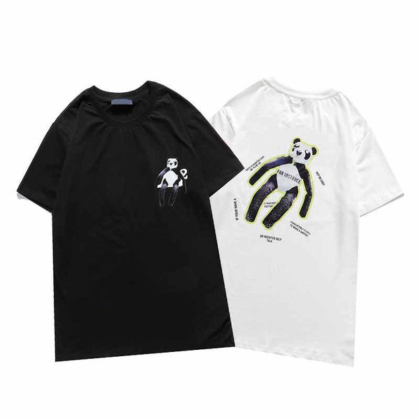 

men women t shirt with printed fashion mens streetwear tshirts for summer casual men tees new outdoor clothing, White;black