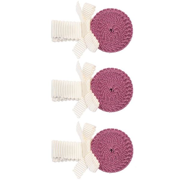 

hair accessories 3pcs girls cute sweet flower bowknot birthday gift hairpin styling pography props clip headwear decoration baby toddler, Slivery;white