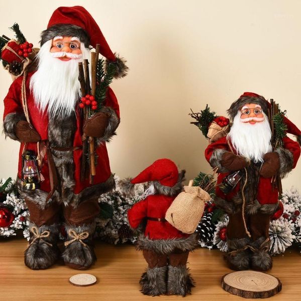 

30/45/60cm home big santa claus doll christmas decorations children new year gift christmas tree decor wedding party supplies1