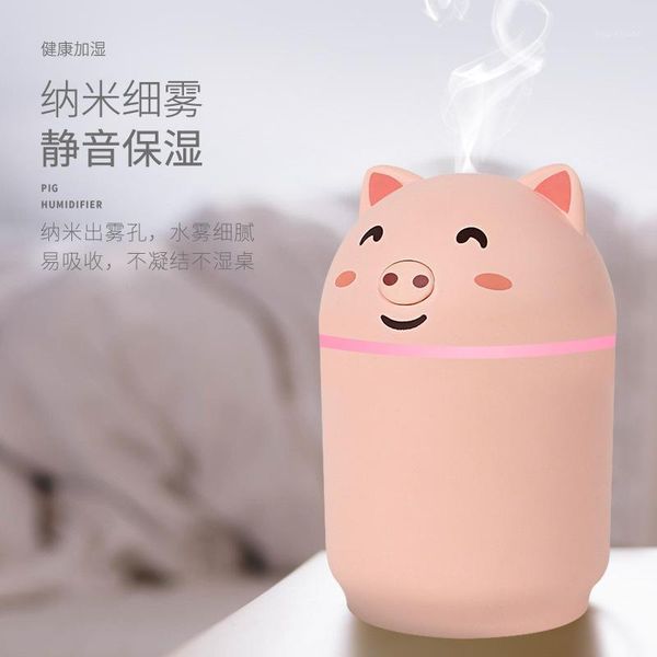 

new style cute pet piggyÂ humidifier usb household mute bedroom pregnant women infant cartoon cute girl's gifts for dropshipping1