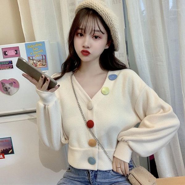 

new fashion vintage cardigan women single breasted long sleeve knitted sweaters ladies jumper candy colors button coat1, Black;brown