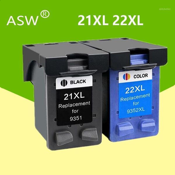 

ink cartridges asw 2pcs 21xl 22xl cartridge replacement for 21 22 xl deskjet f380 f2180 f2280 f4180 f4100 f2100 printer cartridges1