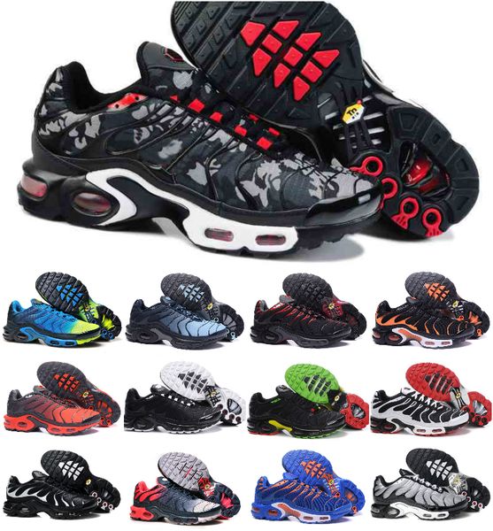 

wholesale 2021 tn plus mens original fashion air sneakers tn shoes sales france basket tn requin chaussures size 40-46, Black