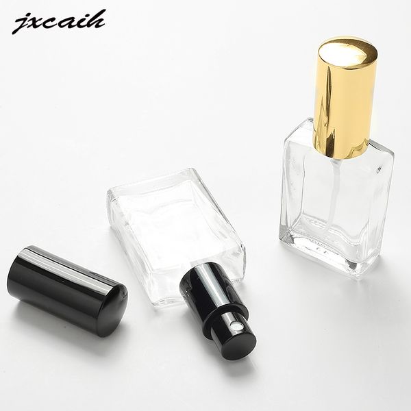 

jxcaih 1pcs 30ml glass atomizer perfume bottle spray crystal transparent square