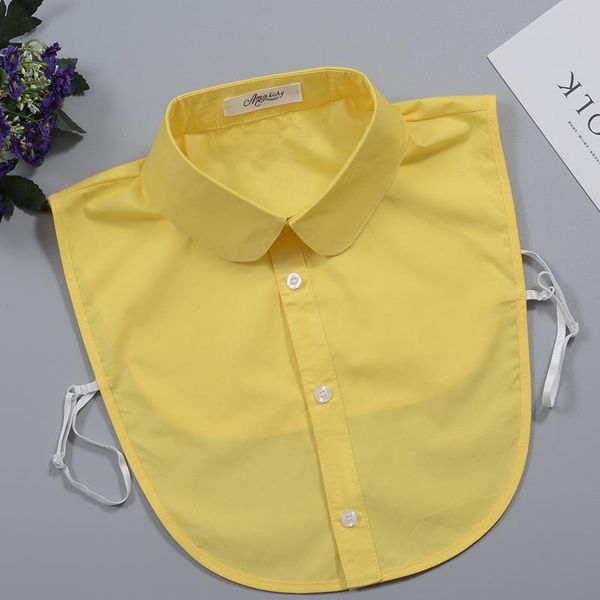 

white cotton fake collar shirt lapel fake collar for women detachable fake shirt collar women half shirt clothes acc qyldah, Blue;red