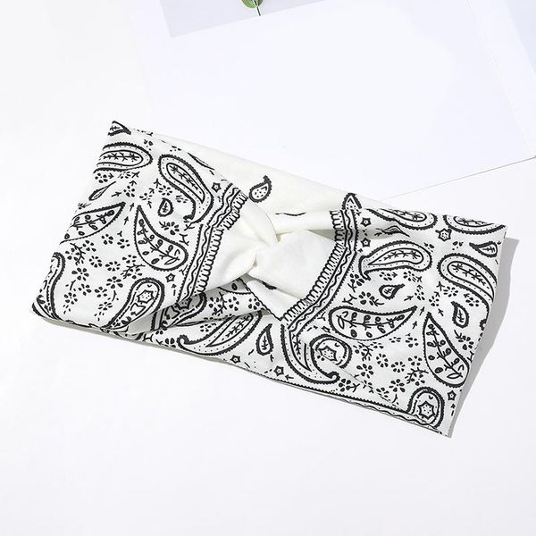 

women floral print wide hairband sport hair ribbon cross knot headband turban solid color headdress elastic hair band q sqccwn