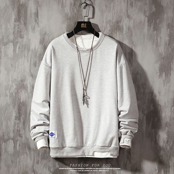 

2021 new men's casual hoodie fashion 5xl solid sweatshirt pullover male long sleeve street wear sudadera 1sun, Black