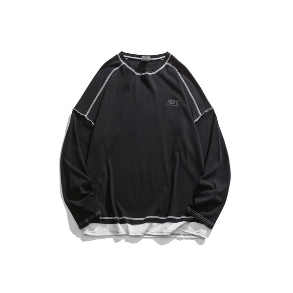 

2021 style hong kong simple spring and autumn long sleeve shirt tnnf, White