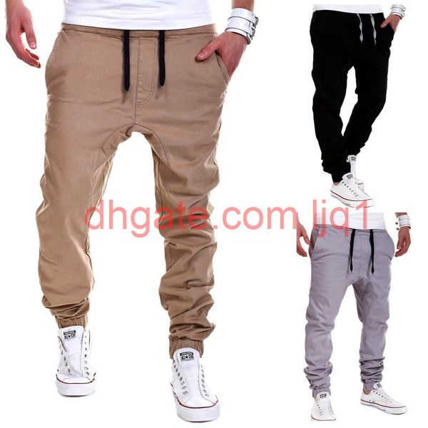 

men's tether sport pants mens joggers male hiphop low drop crotch for jeans, Blue