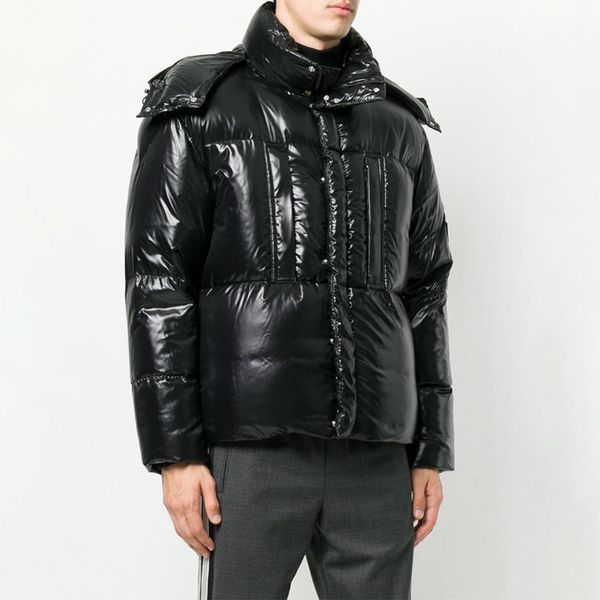 

black winter jacket mens winter coats windbreaker down jacket doudoune warm parka fashion women puffer jacket with hooded