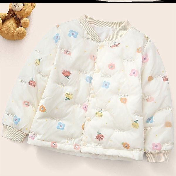 

down jacket liner children's white duck down boys and girls children's lightweight baby embroidery coat, Blue;gray