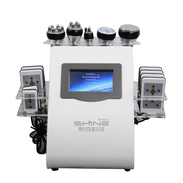 

new model 40k ultrasonic liposuction cavitation 8 pads laser vacuum rf skin care salon spa slimming machine beauty equipment