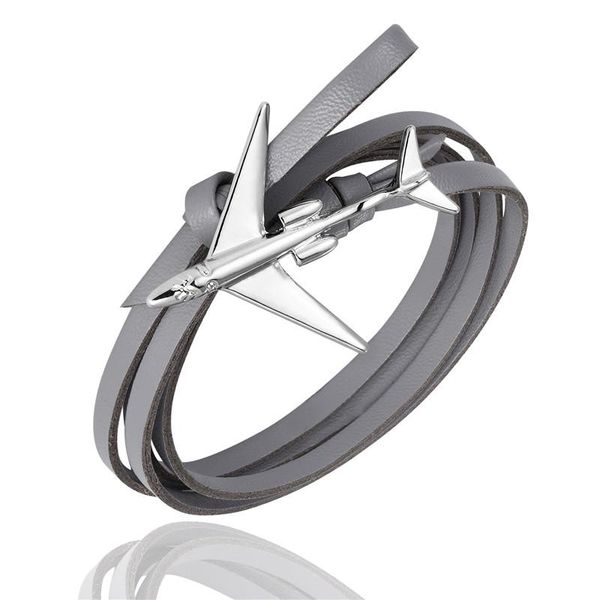 

mkendn новая мода многослойная шарм кожаный самолет якорь браслет мужчины женщин флот в стиле стиль металлические спортивные крючки wmtdvs h