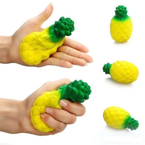 

jumbo pineapple squishy slow rising squeeze phone charms handbag pendant kids toys gifts decompression toy shipping via dhl shipping